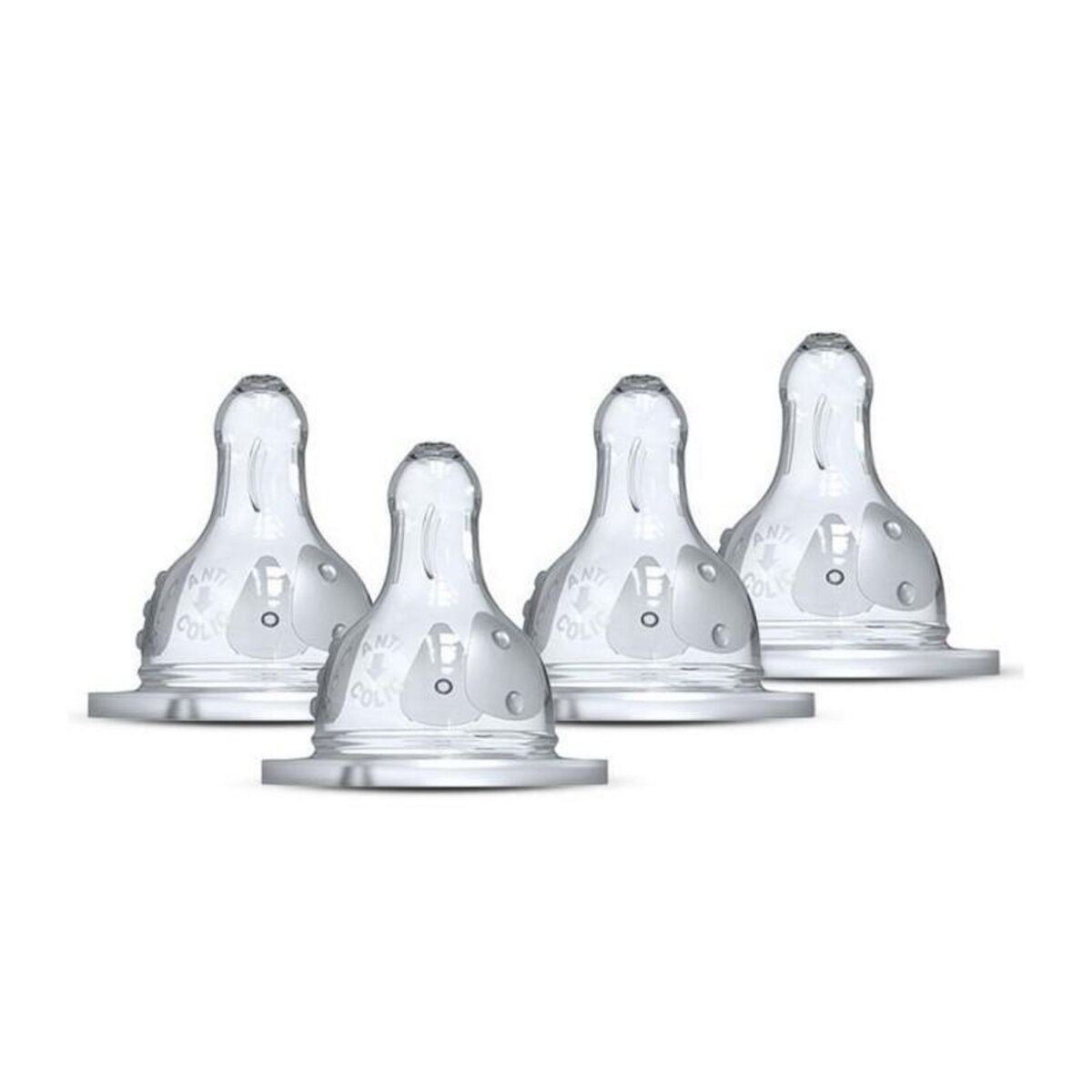 DODIE Lot de 4 tétines rondes DODIE Initiation - Débit 3