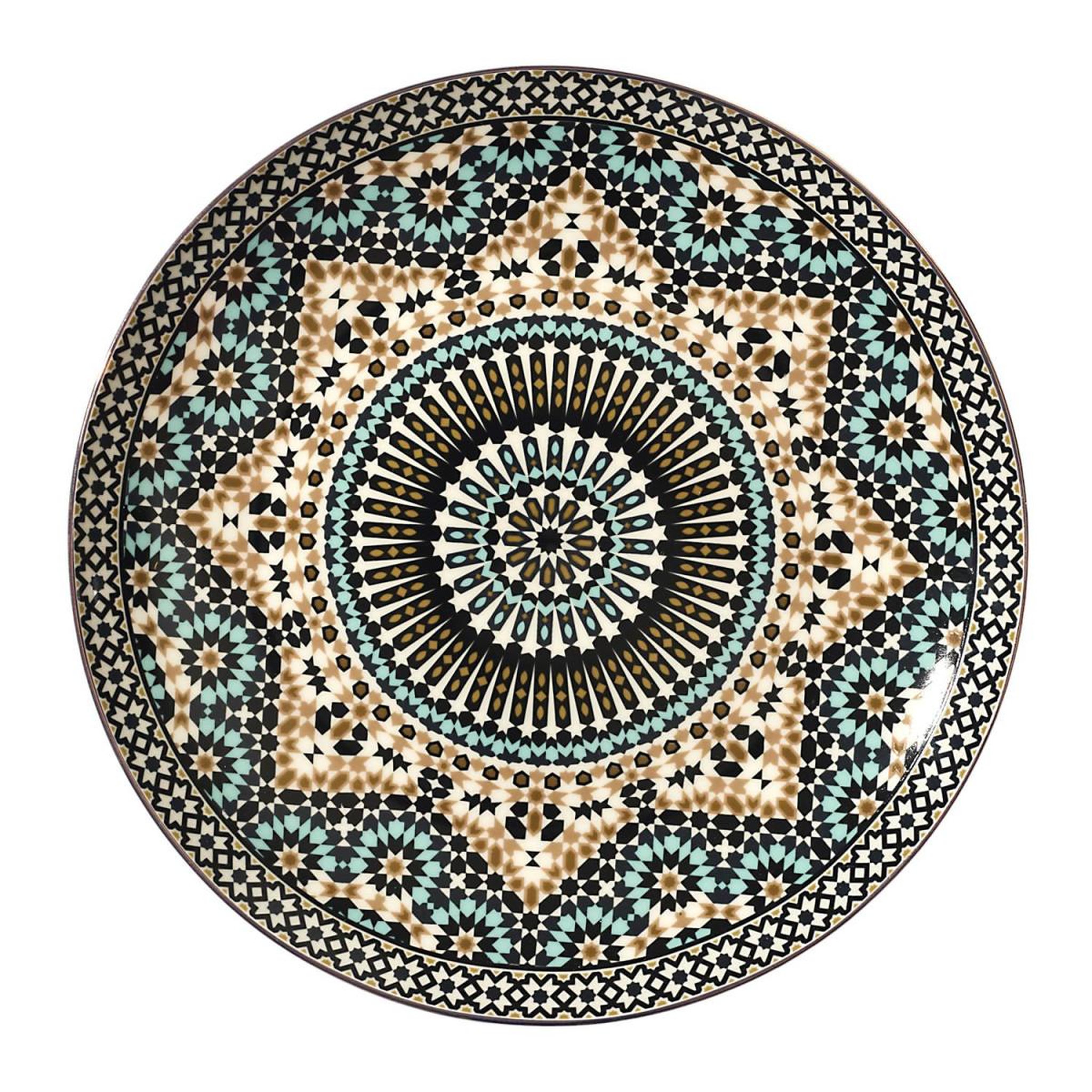 The Home Deco Factory Lot de 6 assiettes plates  noura  26cm multicolore