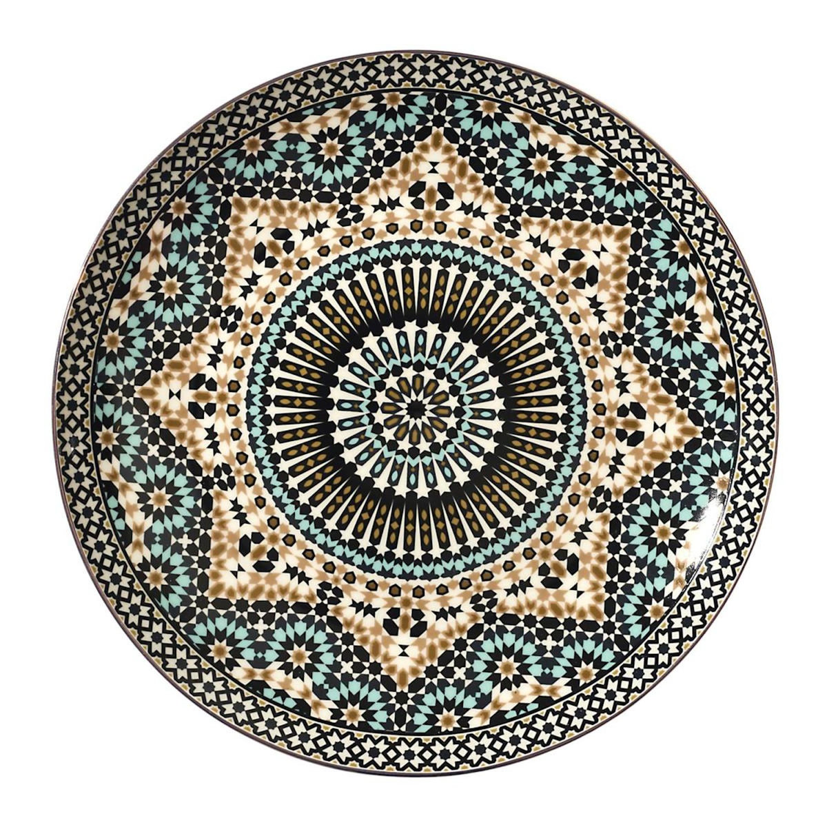 Paris Prix Lot de 6 Assiettes Plates  Noura  26cm Multicolore