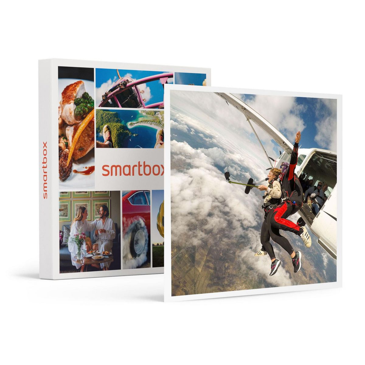 Smartbox Saut en parachute tandem pour 2 personnes - Coffret Cadeau Sport & Aventure