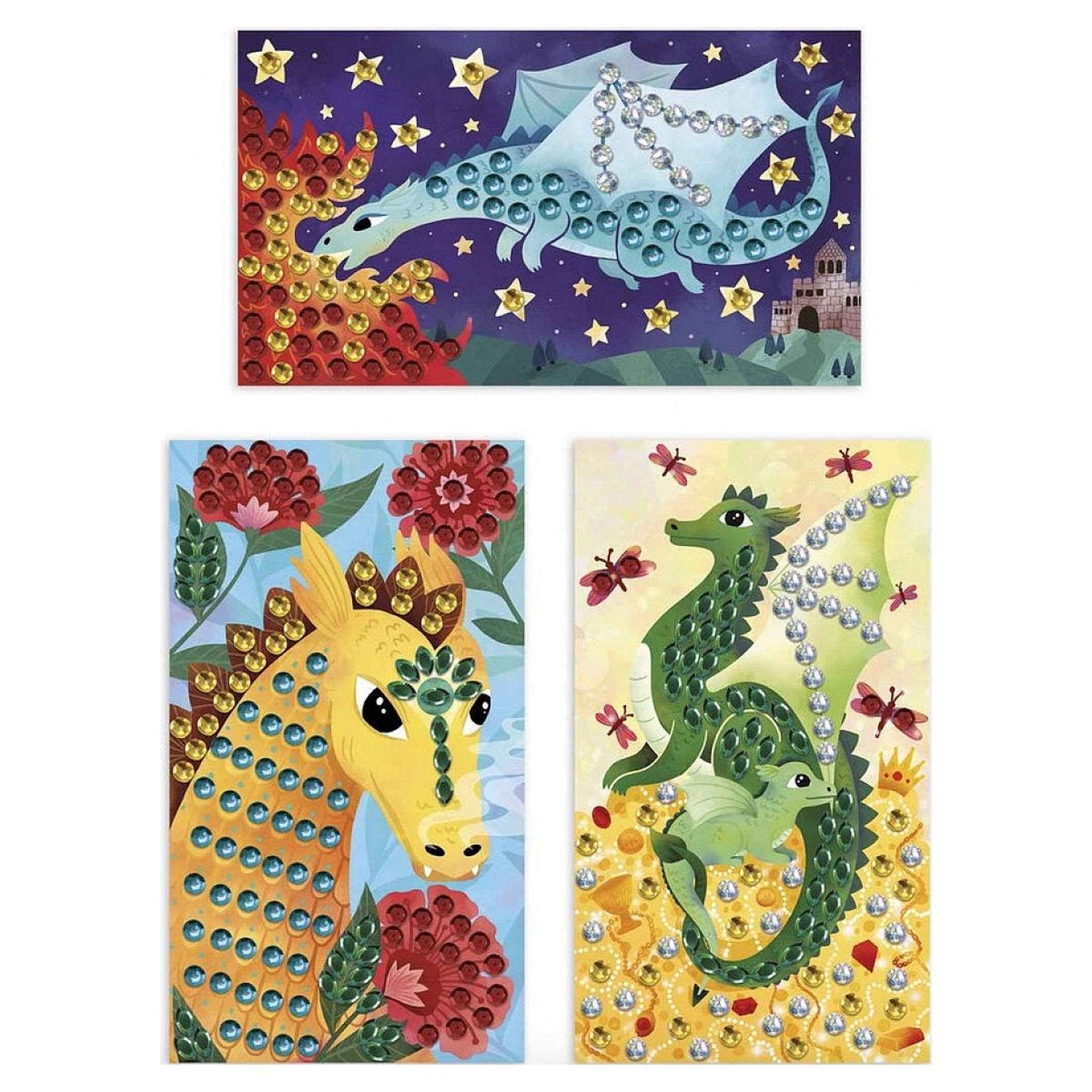 Voir la diapositive 2 : Juratoys-Janod Sequins a coller - Dragons