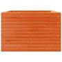 Voir la diapositive 5 : VIDAXL Jardiniere cire marron 70x70x45,5 cm bois de pin massif