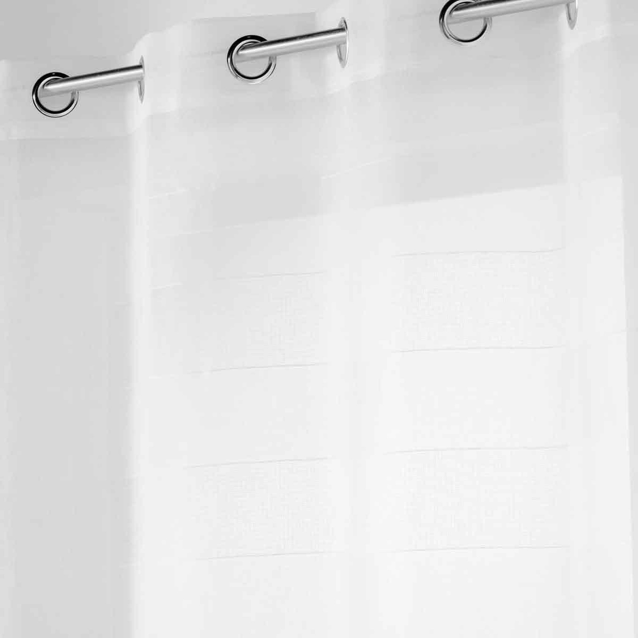Voir la diapositive 2 : Douceur d'Intérieur Rideau voilage à œillets  ninon  140x240cm blanc