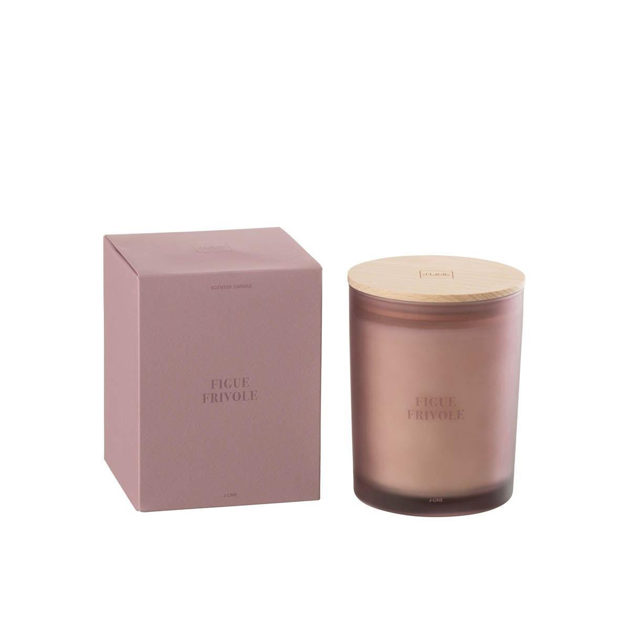 Voir la diapositive 3 : J-LINE Bougie parfumée  accords essentiels  14cm figue frivole