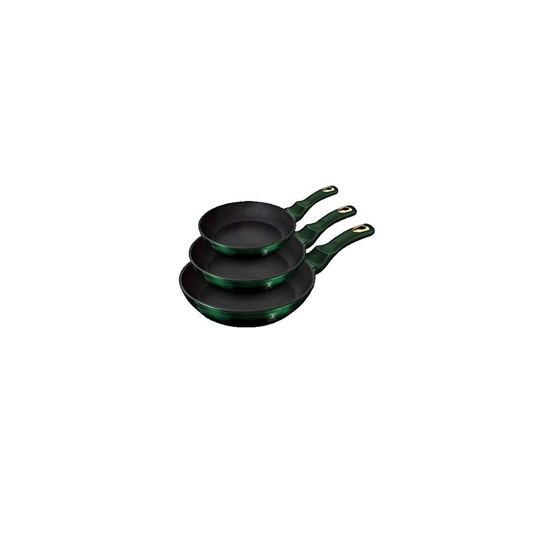 BERLINGER HAUS Batterie de cuisine Berlinger-Haus EMERALD en aluminium forgé vert métallique