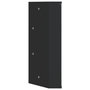 Voir la diapositive 5 : VIDAXL Armoire de bain a miroir d'angle noir 30x24x60 cm
