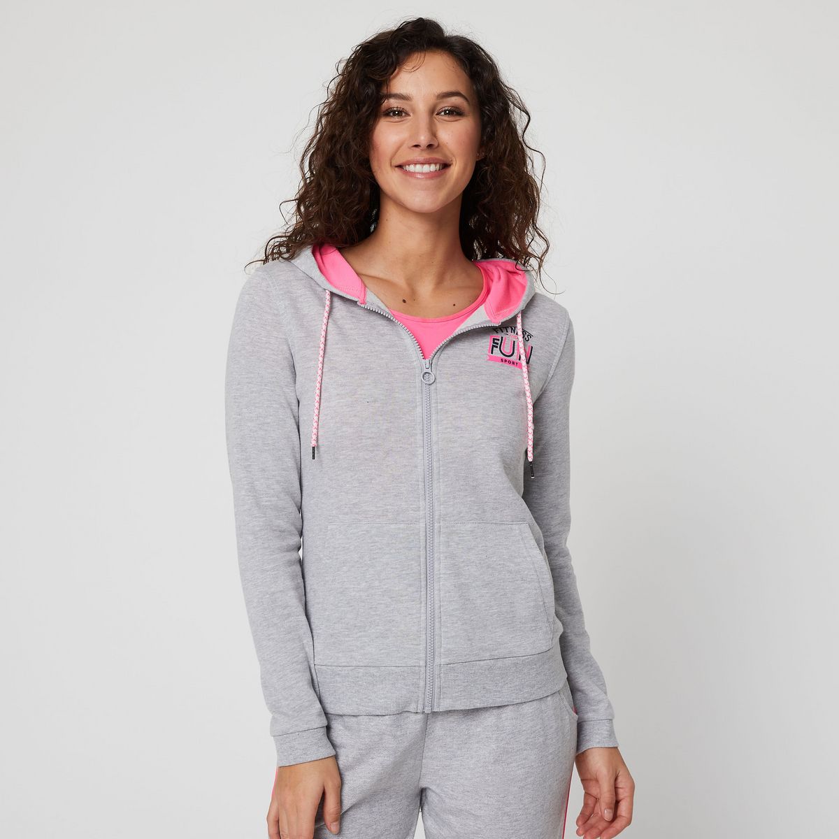 INEXTENSO Sweat de sport à capuche femme