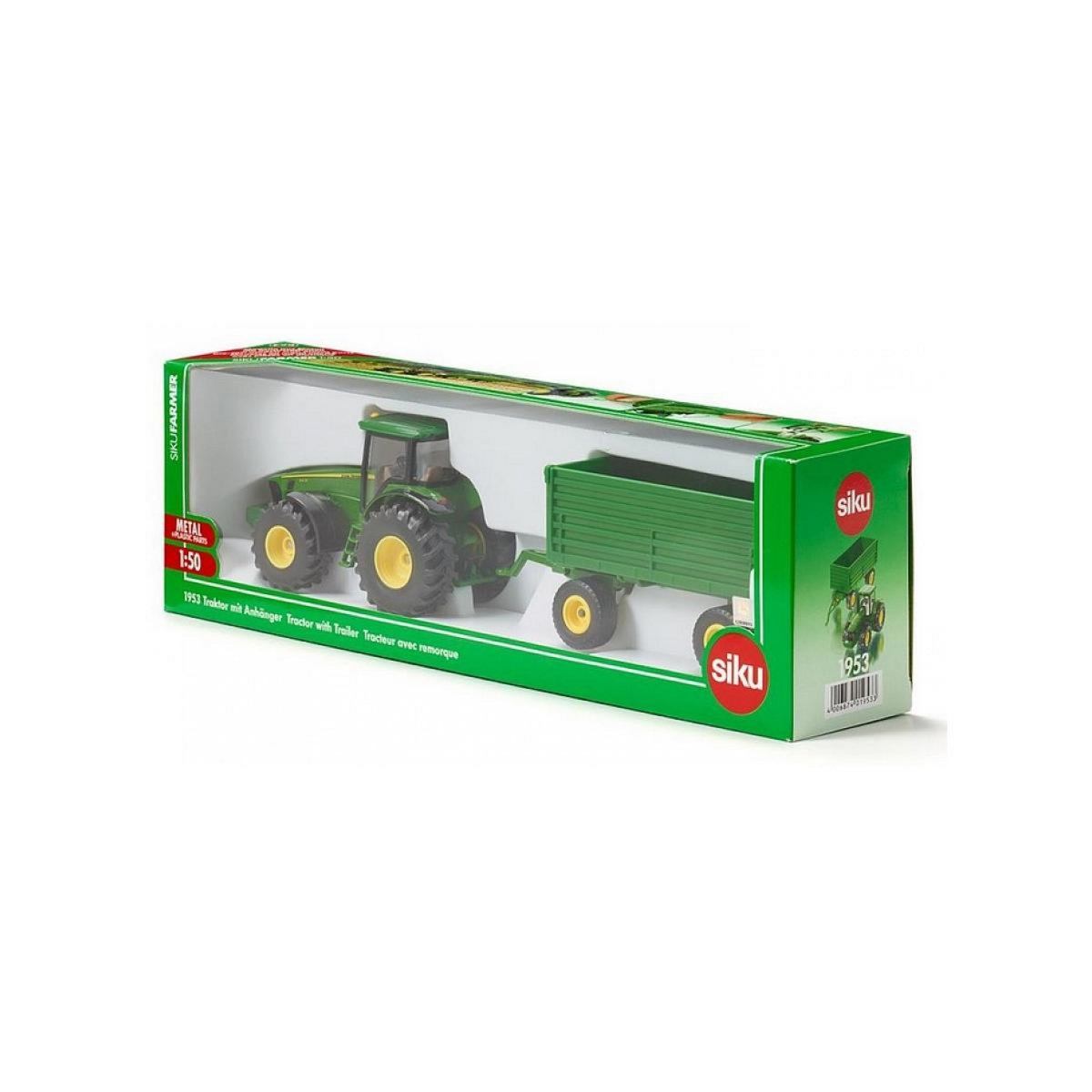 Siku 1953 Tracteur avec remorque John Deere