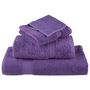 Voir la diapositive 4 : VIDAXL Serviettes de visage de qualité supérieure SOLUND 4 pcs violet