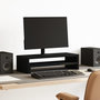 Voir la diapositive 1 : VIDAXL Support de moniteur noir 54x22x15 cm bois d ingénierie