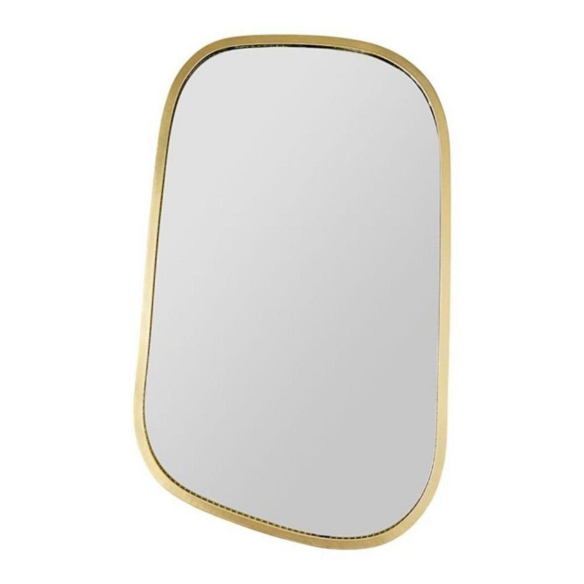 OSTARIA Miroir métal doré organique