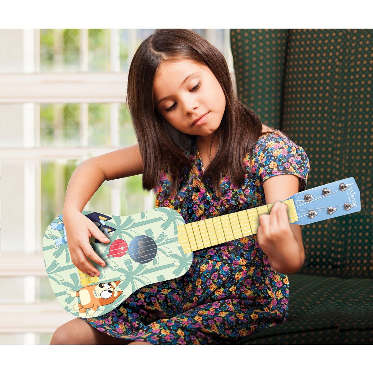 Lexibook Ma Première Guitare Bluey en bois - 53 cm