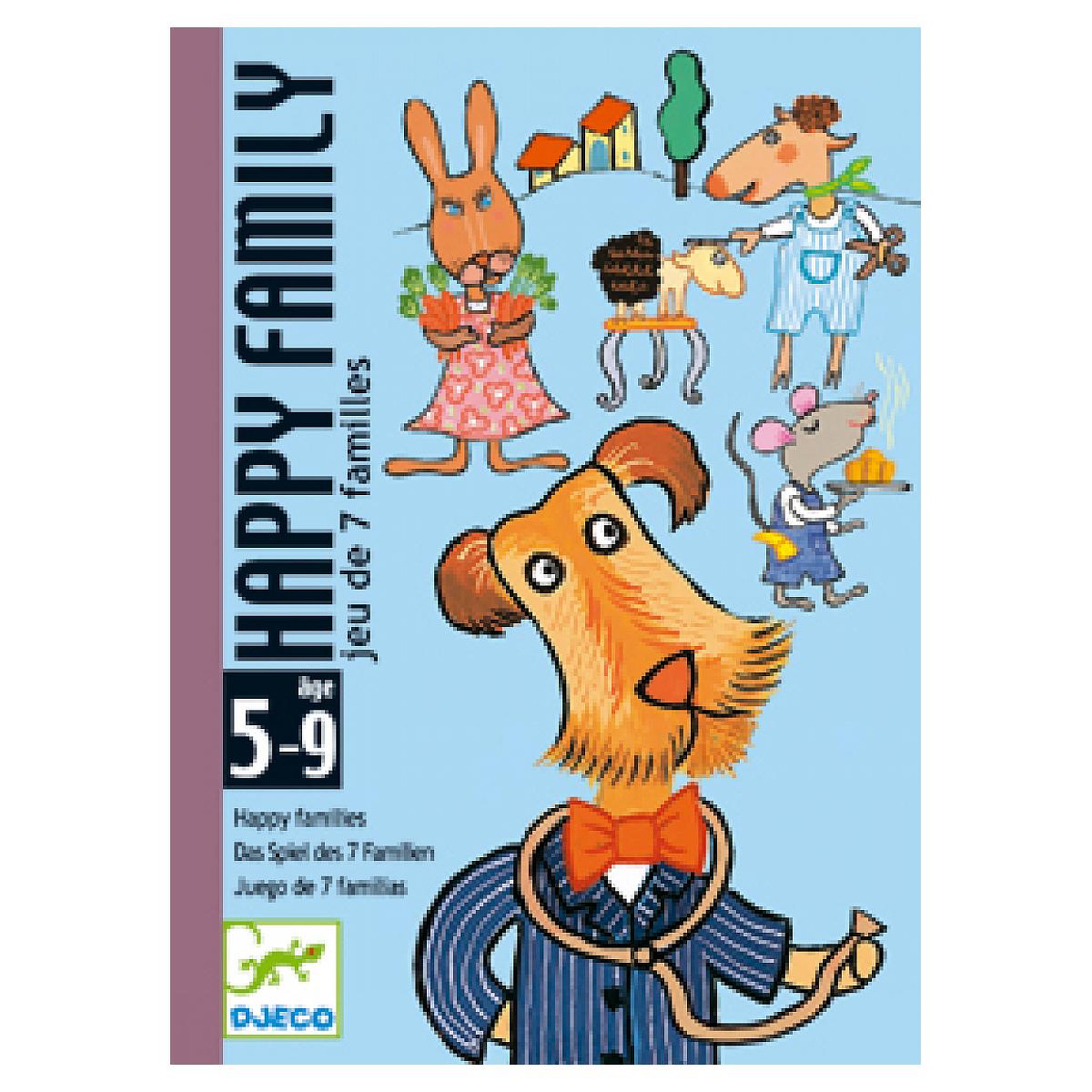 Djeco Jeu de cartes 7 familles Happy Family