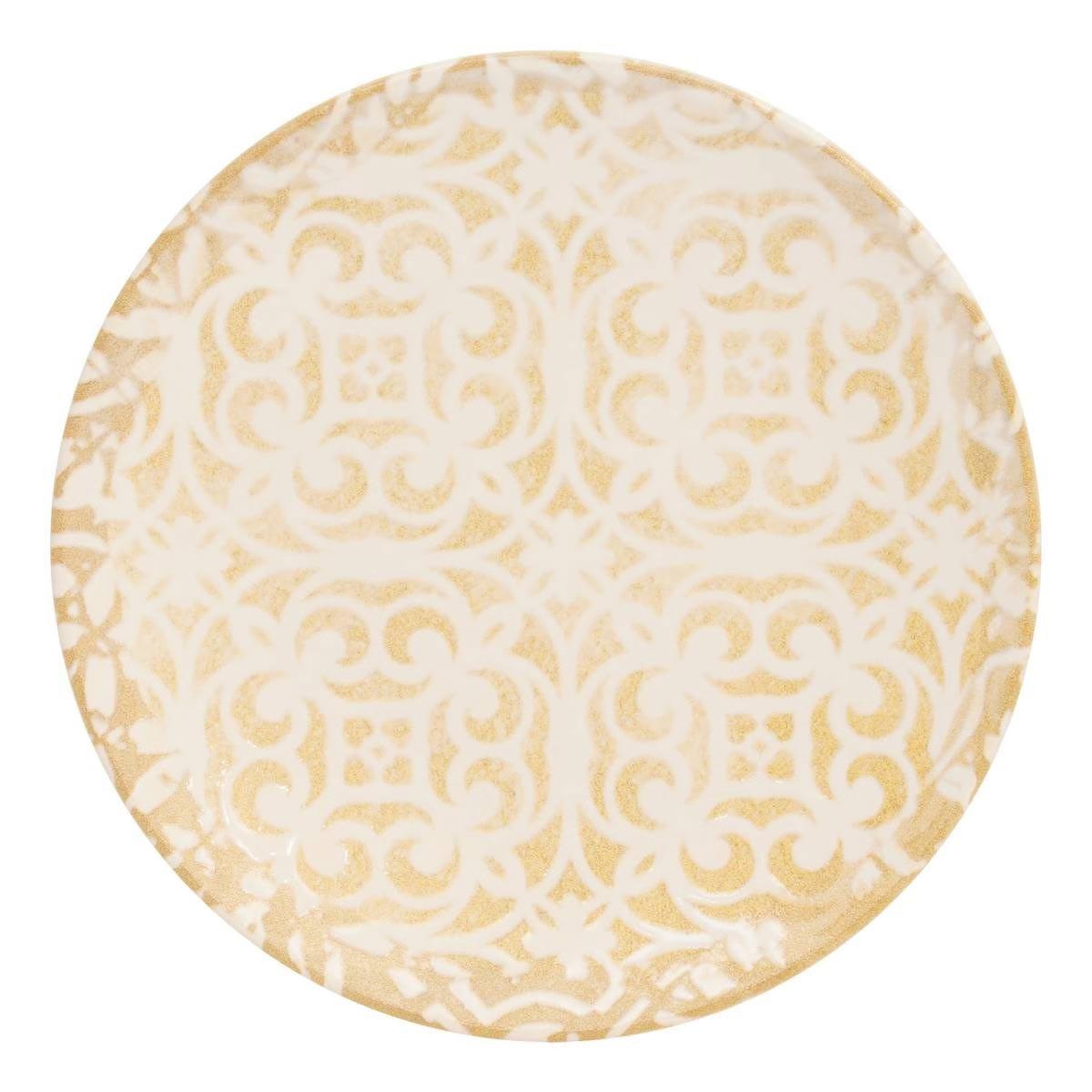 SECRET DE GOURMET Lot de 6 assiettes à dessert  anna  19cm crème