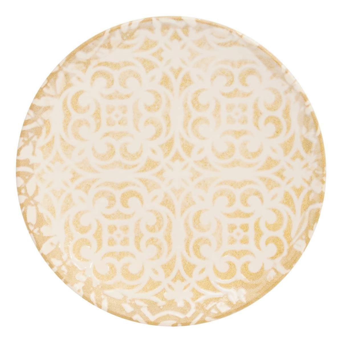 SECRET DE GOURMET Lot de 6 Assiettes à Dessert  Anna  19cm Crème