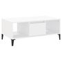 Voir la diapositive 2 : VIDAXL Table basse Blanc 90x50x36,5 cm Bois d'ingenierie