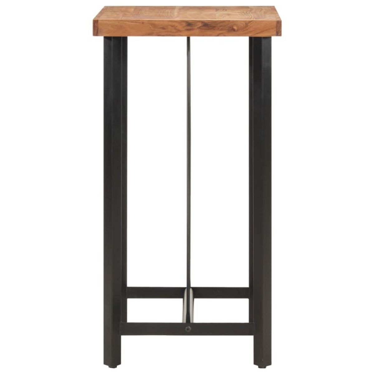 VIDAXL Table de bar 55x55x107 cm bois massif d'acacia et fer