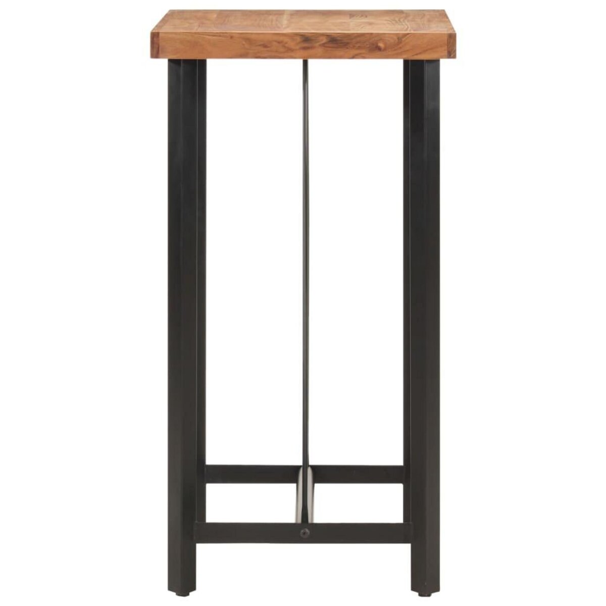 VIDAXL Table de bar 55x55x107 cm bois massif d'acacia et fer