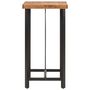 Voir la diapositive 3 : VIDAXL Table de bar 55x55x107 cm bois massif d'acacia et fer