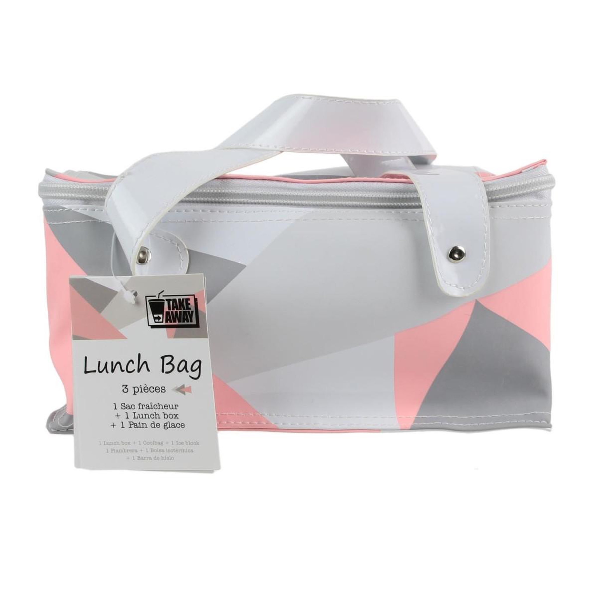 Voir la diapositive 3 : COOK CONCEPT Lunch Bag 3 Pièces  Scandinave  27cm Gris