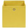 Voir la diapositive 3 : VIDAXL Boîtes de rangement 4 pcs Jaune 32x32x32 cm Tissu
