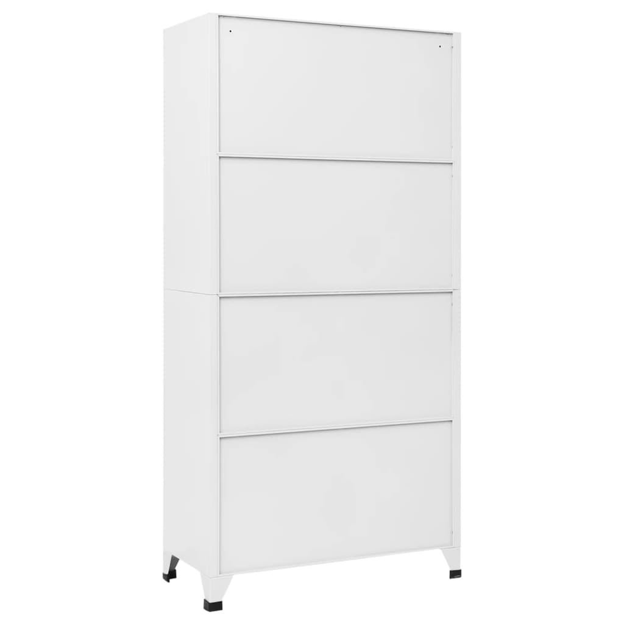 Voir la diapositive 5 : VIDAXL Armoire a casiers Blanc 90x40x180 cm Acier