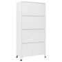 Voir la diapositive 5 : VIDAXL Armoire a casiers Blanc 90x40x180 cm Acier
