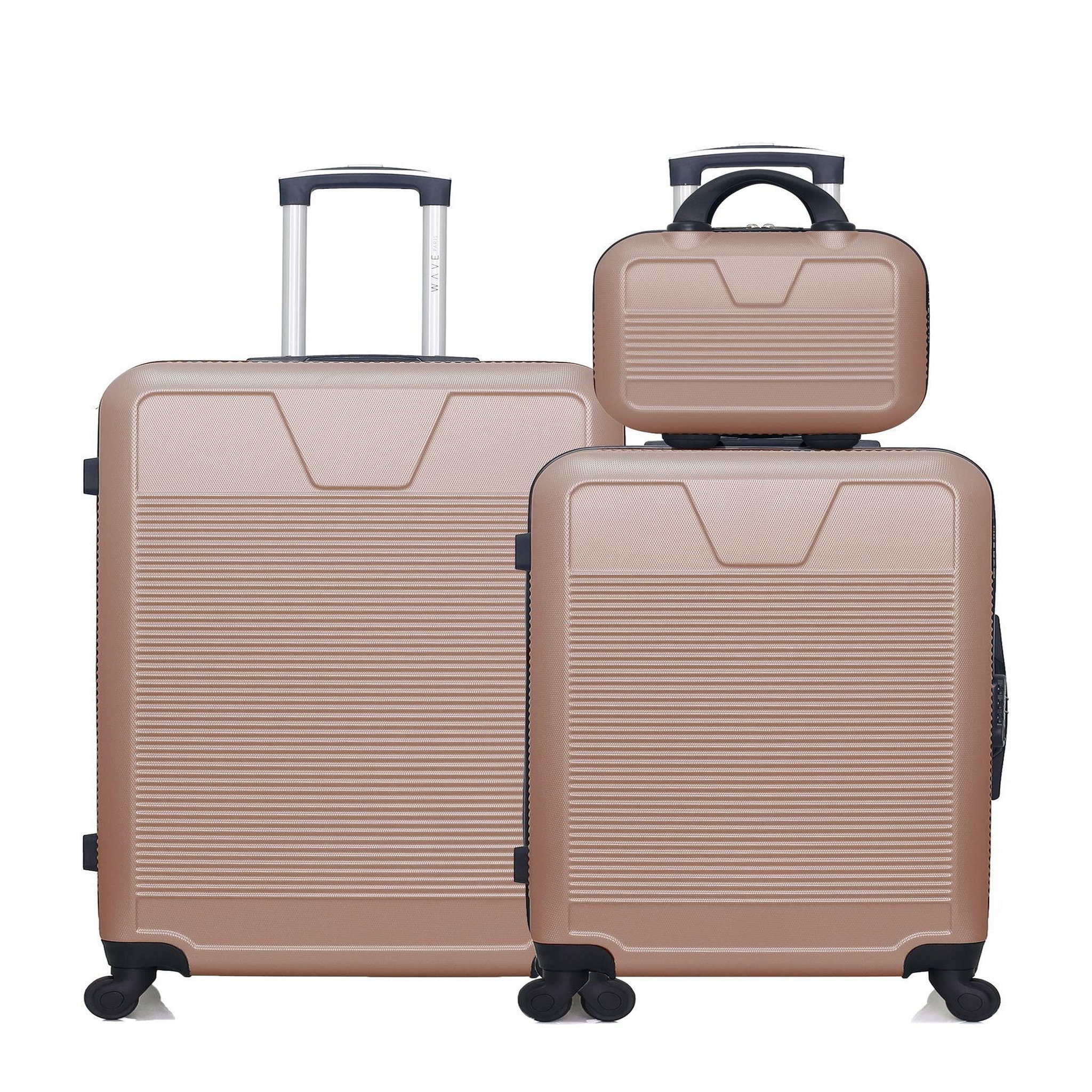 WAVE PARIS Wave paris - lot de 3 - valise grand format, valise weekend et vanity selenga