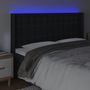 Voir la diapositive 4 : VIDAXL Tete de lit a LED Noir 163x16x118/128 cm Similicuir