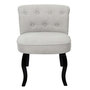 Voir la diapositive 3 : Paris Prix Fauteuil en Tissu Design  Eleonor  68cm Gris & Noir