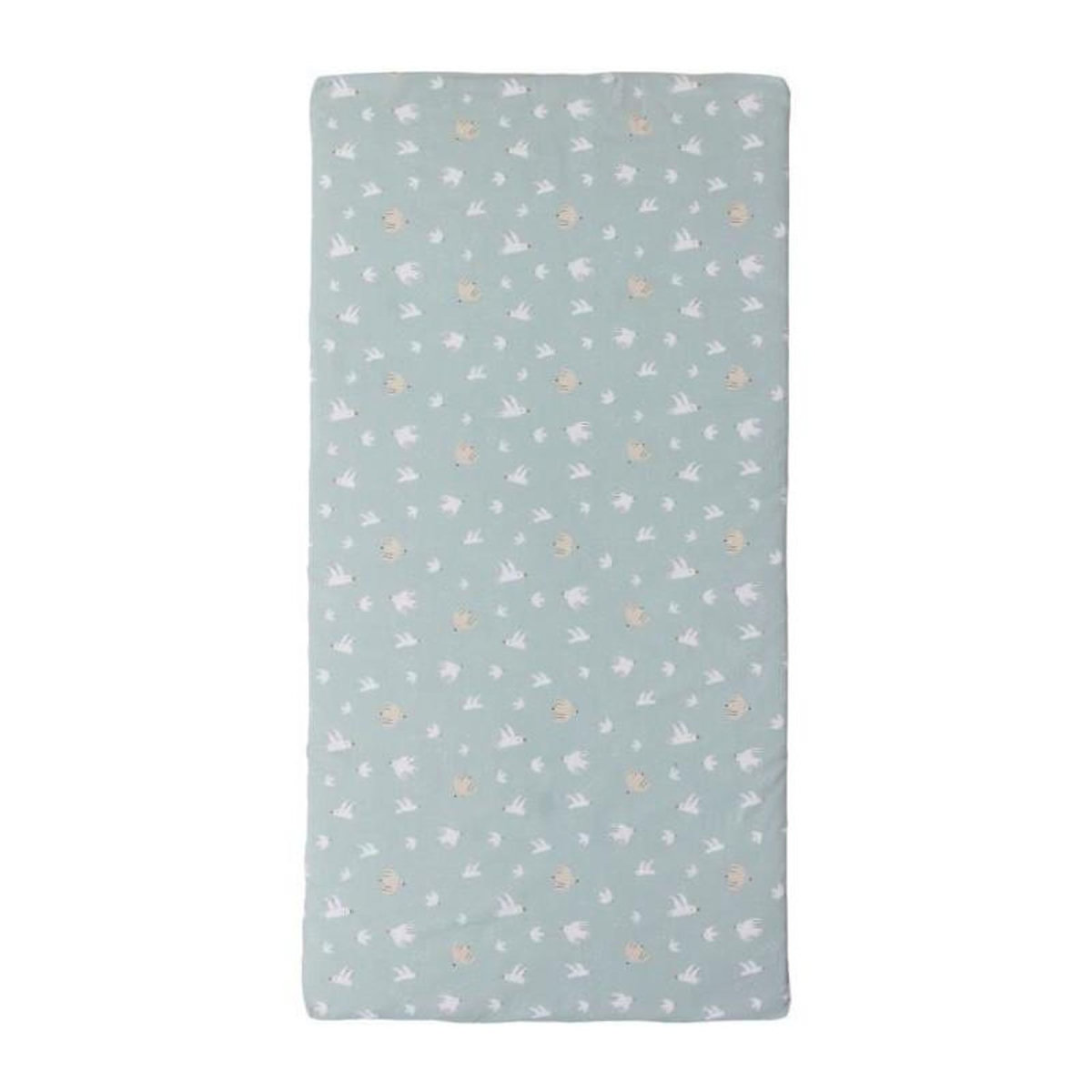 TINEO Matelas nomade Over the sea - 120 x 60 x 4 cm - Bleu - TINEO