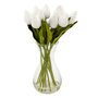 Voir la diapositive 1 : ATMOSPHERA Composition Artificielle de Tulipes  Hector  28cm Blanc