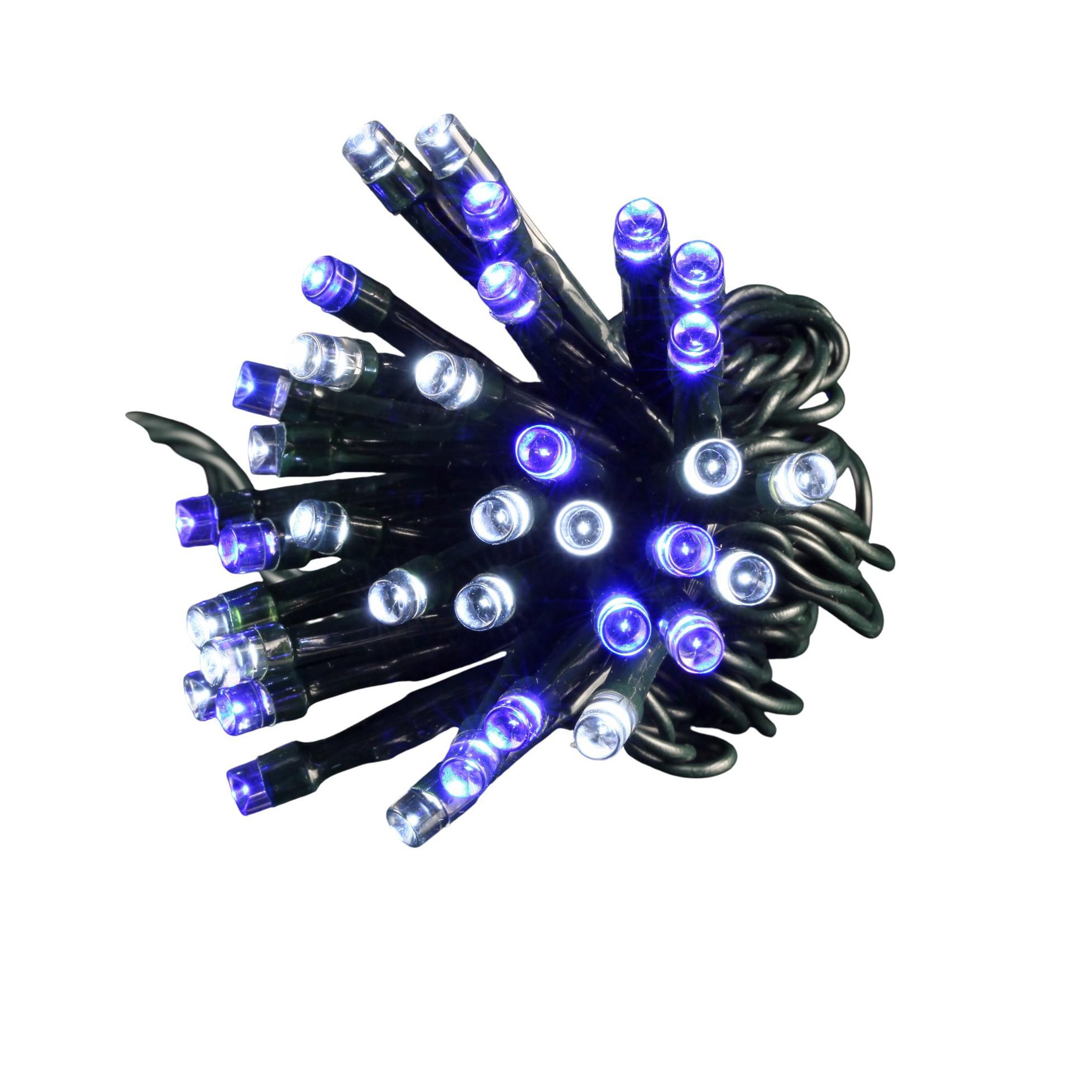 Eden Guirlande electrique 120 led blanc bleues 6m
