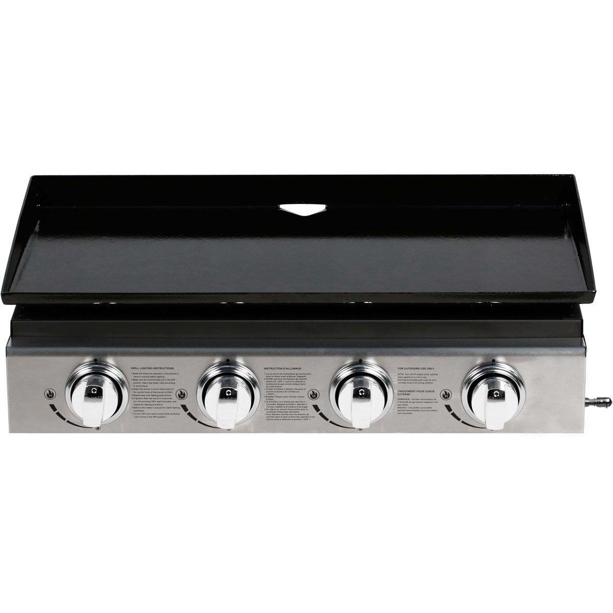 Habitat et Jardin Plancha  Presto 4  - 4 Brûleurs - 9.7kW - Gris