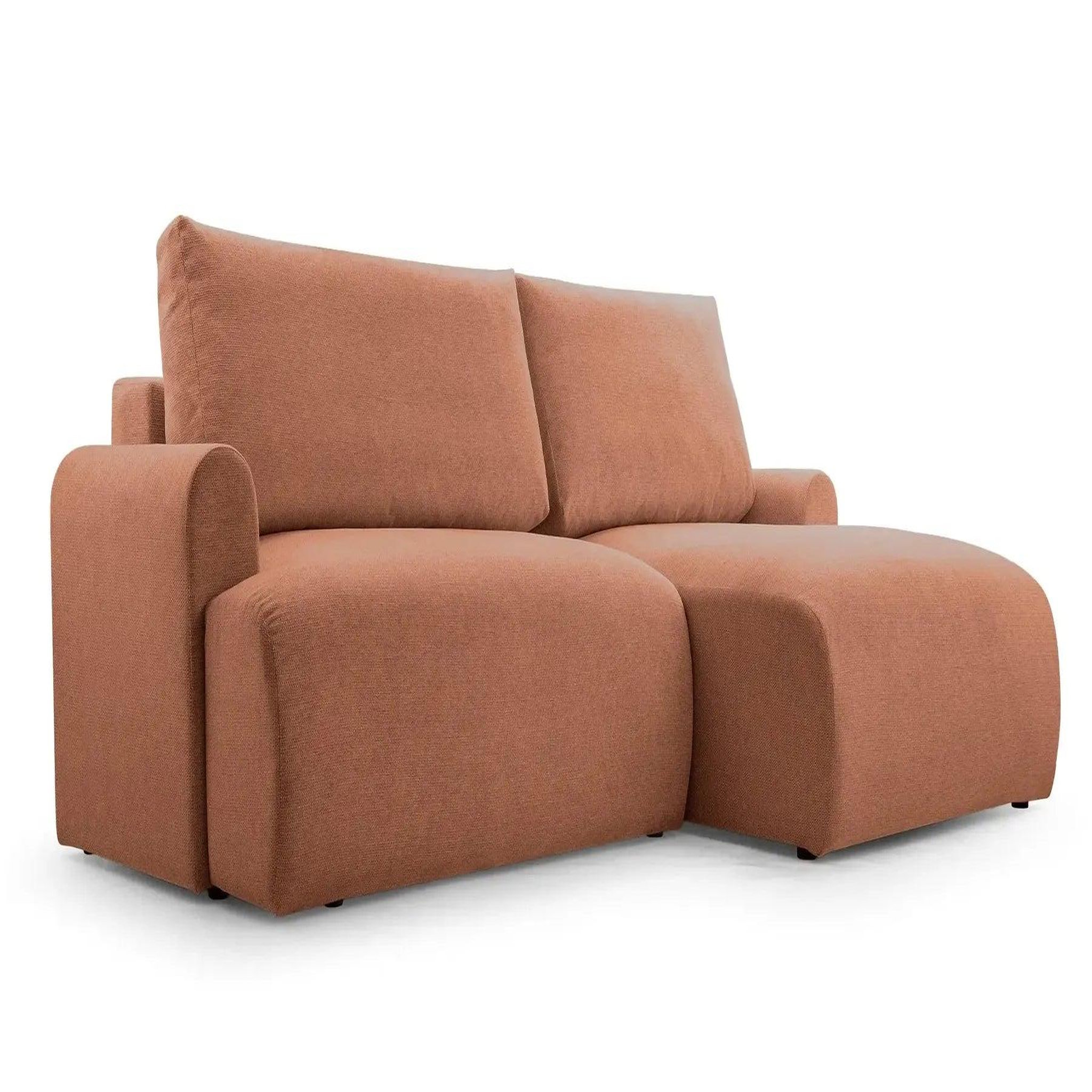 Voir la diapositive 6 : CASANOVA PARIS Raphaelle - canapé d'angle convertible tissu lisse 4 places gauche
