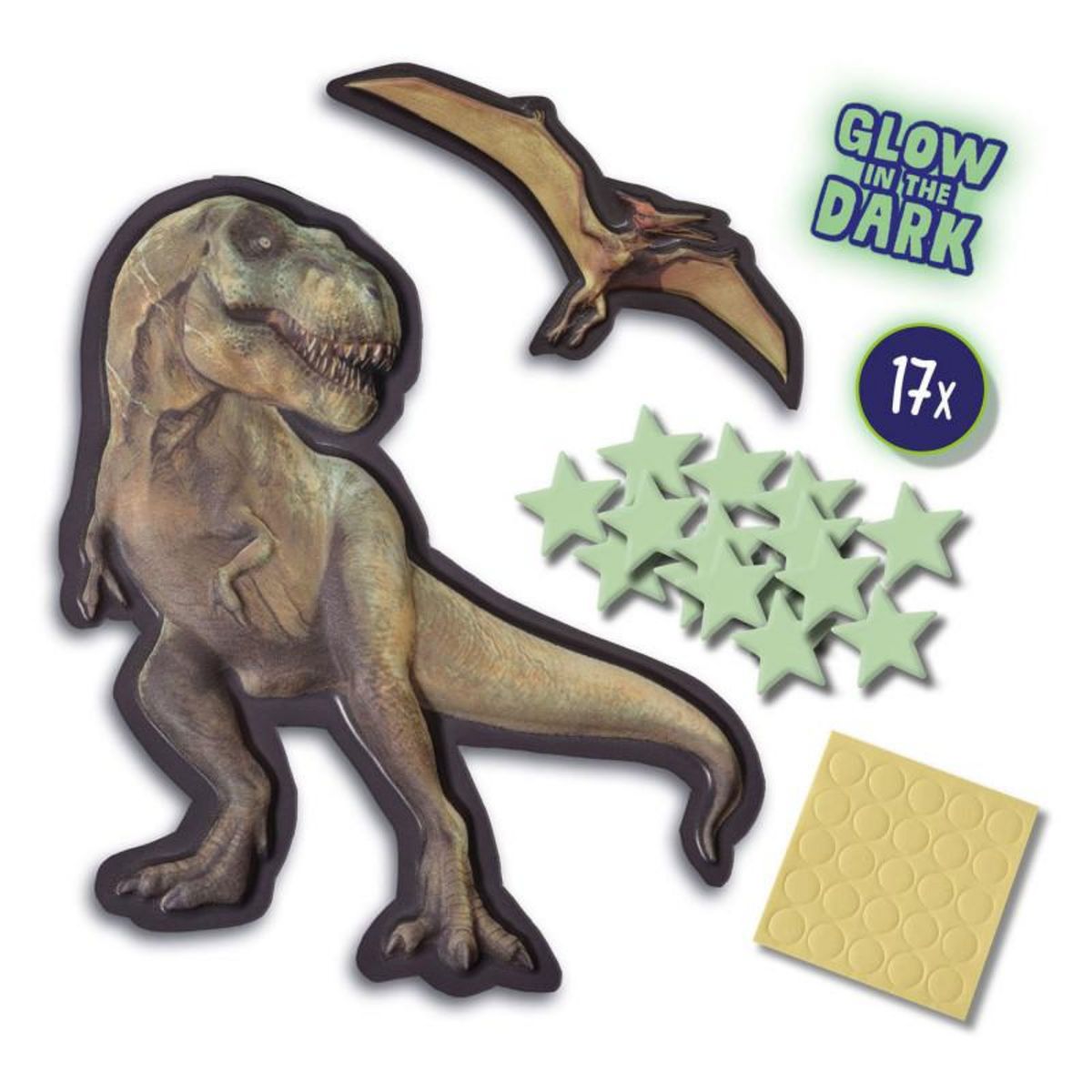 SES SES Mega Glowing T-Rex World Wall Stickers 25129