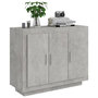 Voir la diapositive 4 : VIDAXL Buffet Gris beton 92x35x75 cm Bois d'ingenierie