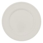 SECRET DE GOURMET Lot de 6 Assiettes à Dessert  Perle  19cm Blanc