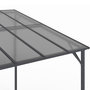 Voir la diapositive 5 : ID MARKET Pergola toit rigide en polycarbonate 3x4 M gris anthracite