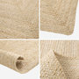 Voir la diapositive 4 : SWEEEK Tapis intérieur PADMA rectangulaire jute, naturel, différentes tailles, tissé plat