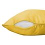 Voir la diapositive 2 : Paris Prix Housse de Coussin  Shana  40x40cm Moutarde