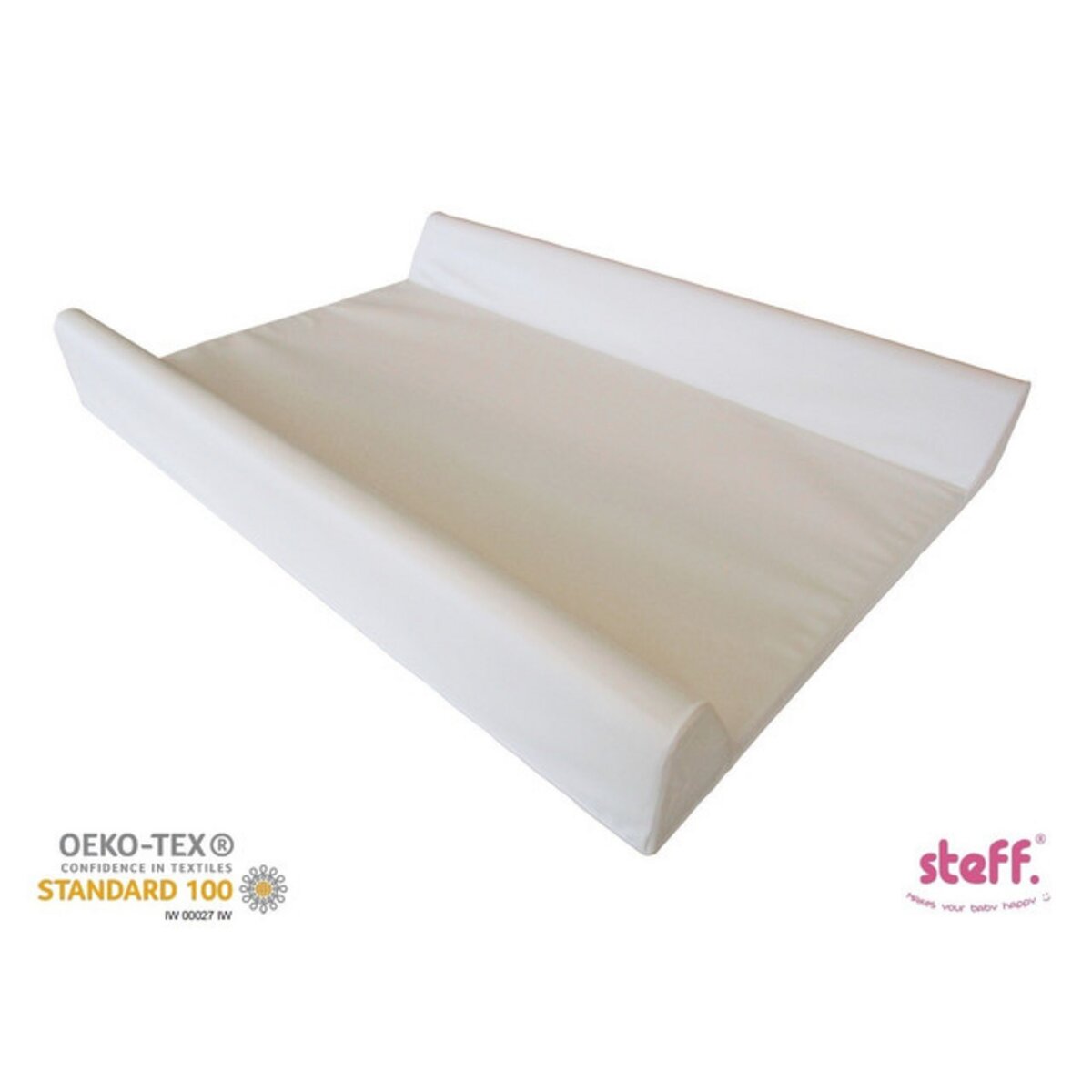  Steff - Matelas à langer avec rebords - 70x50 cm - Blanc - Label de qualité OEKO-TEX standard 100
