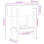 Voir la diapositive 6 : VIDAXL Jardiniere 62x30x69 cm bois massif douglas