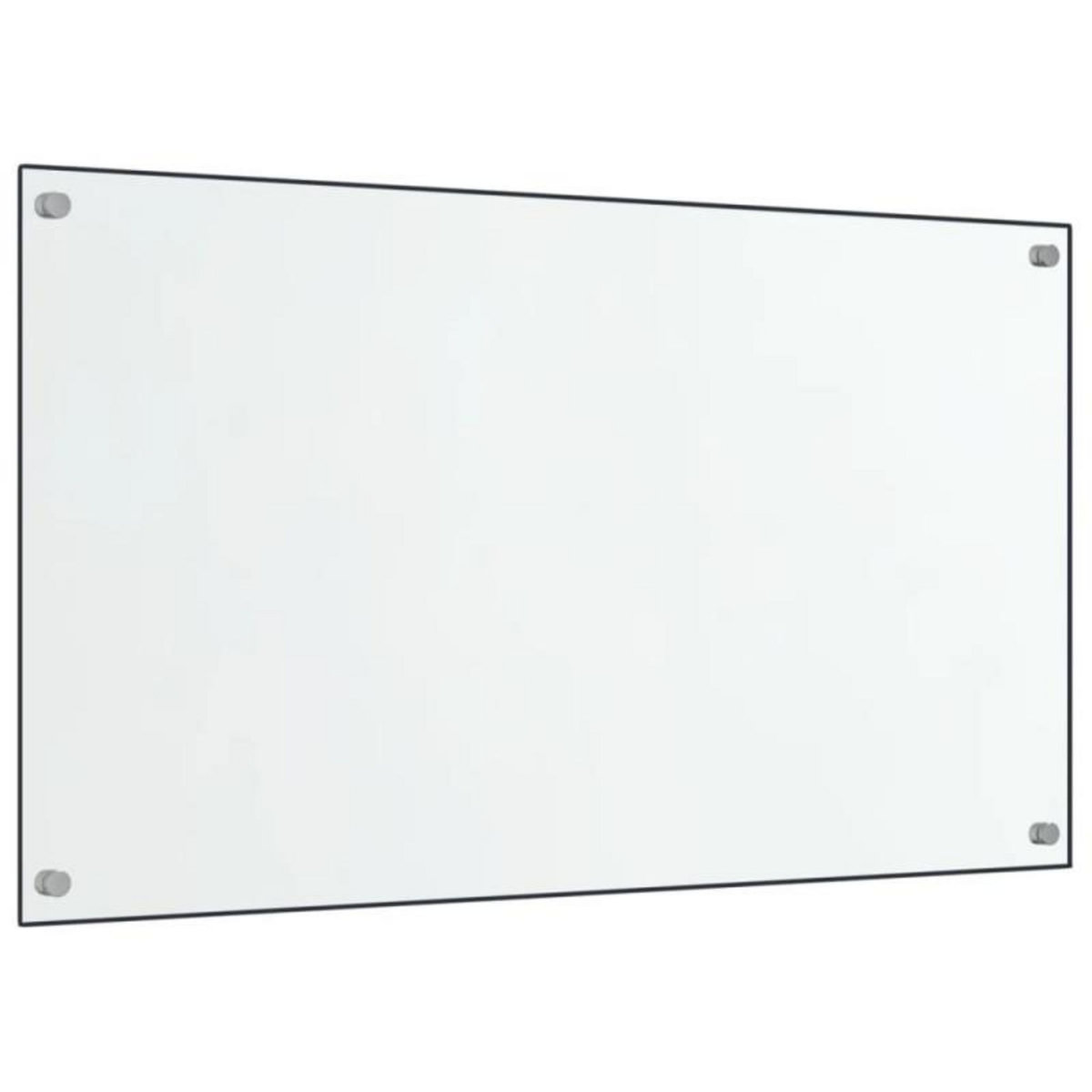 VIDAXL Dosserets de cuisine 2 pcs transparent 70x60 cm verre trempé