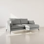Voir la diapositive 1 : LISA DESIGN Carlos - canapé d'angle droit 4 places ultra moelleux en tissu texturé