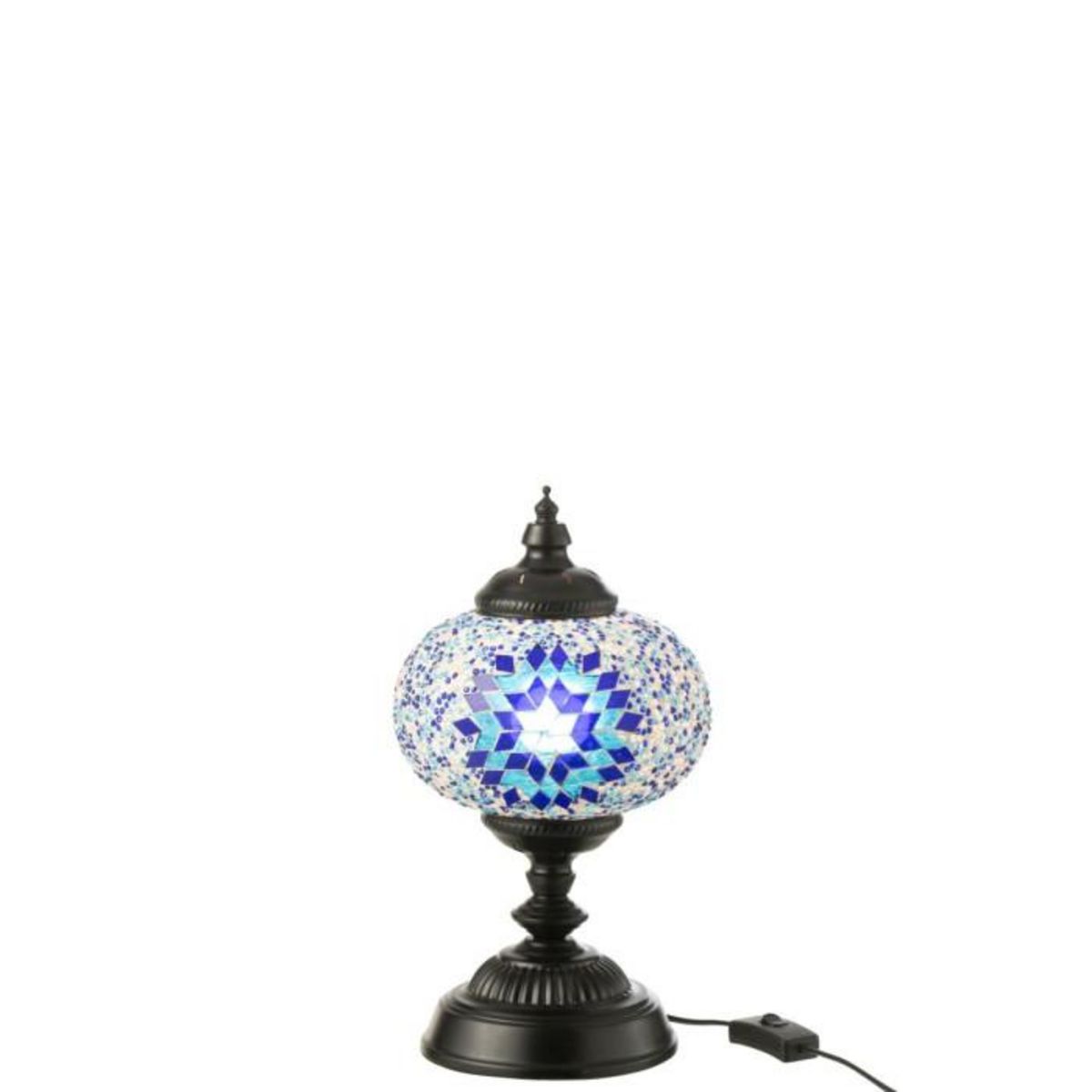 Paris Prix Lampe à Poser Mosaïque  Neal  44cm Bleu