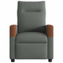 Voir la diapositive 5 : VIDAXL Fauteuil inclinable de massage electrique gris fonce tissu