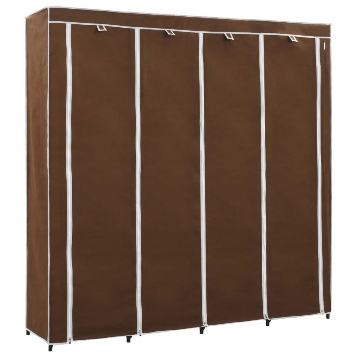 VIDAXL Garde-robe avec 4 compartiments Marron 175x45x170 cm