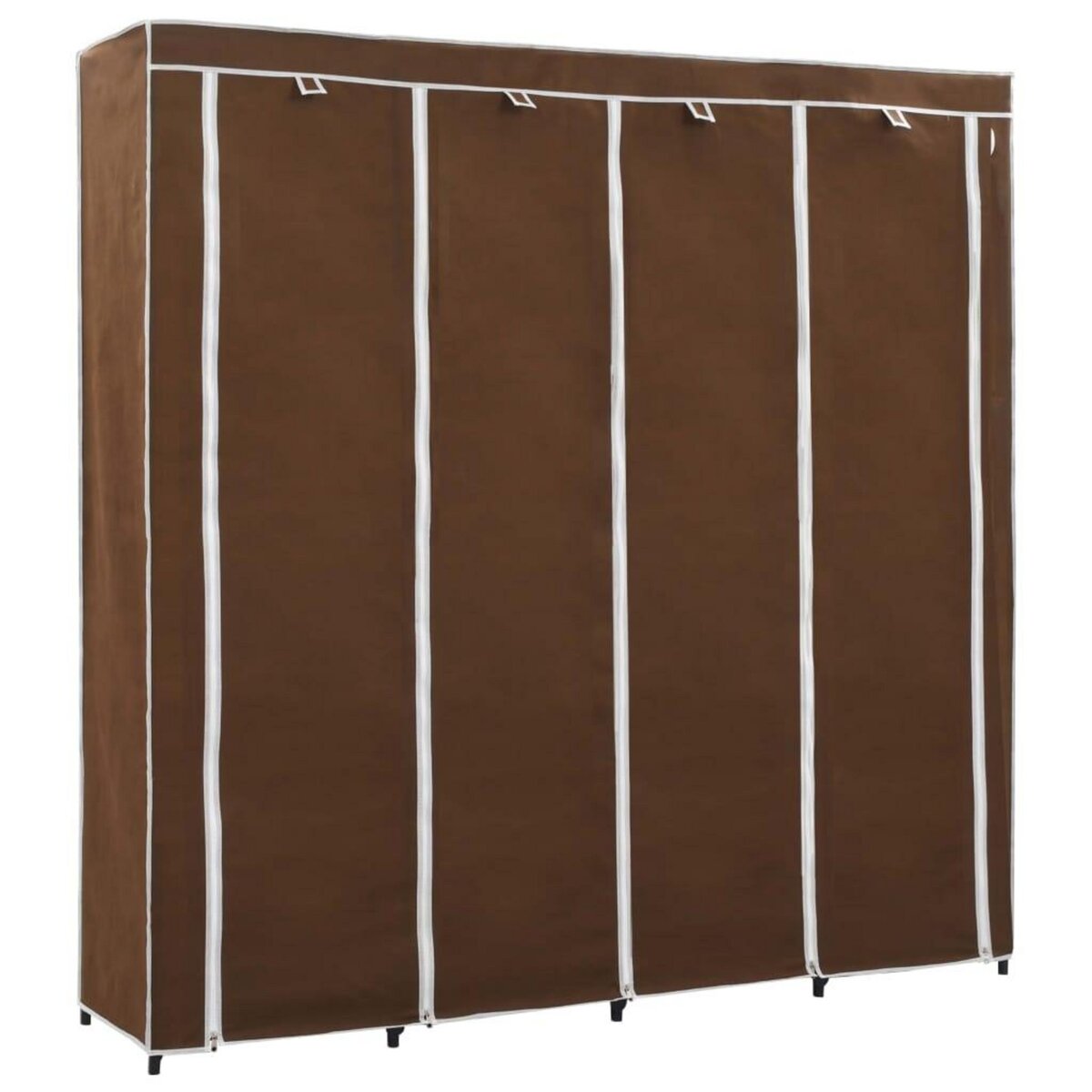 VIDAXL Garde-robe avec 4 compartiments Marron 175x45x170 cm