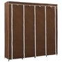 Voir la diapositive 2 : VIDAXL Garde-robe avec 4 compartiments Marron 175x45x170 cm
